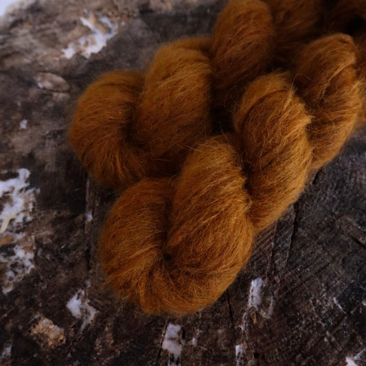 Leather Saddle (Suri/Mohair)