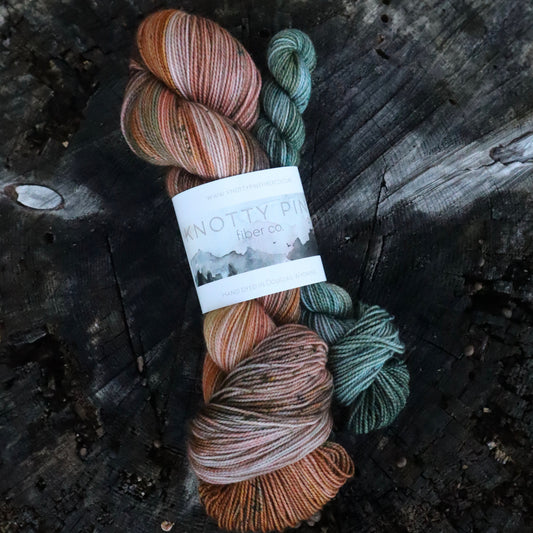 Pretty Little Pumpkins & Mountain Morning Sock Set (Ready to Ship)